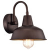 CHLOE Lighting IRONCLAD Industrial 1-Light Oil Rubbed Bronze Wall Sconce