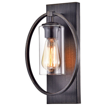 Astrid Wall Sconce with Clear Glass Shade