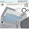 Azuni 3.5 Inch Stainless Steel Kitchen Sink Extra Deep Strainer with Removable