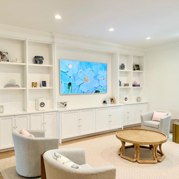 Custom Living Room Built-In Cabinets with Display Shelving - Jacksonville, FL