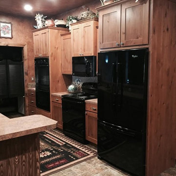 Kennewick Southwest Rustic Contemporary Basement Entertainment Kitchen