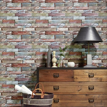 Brick Wallpaper Accent Wall