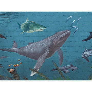 Ocean Peel and Stick Wallpaper Border 15'x7"