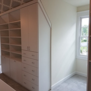 White Custom Drawers and Shelving For Storage Room Unit - Waldorf, MD