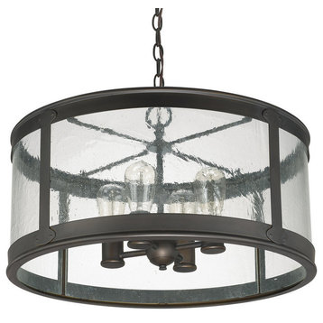 Dylan 4 Light Outdoor Pendant - Damp Rated in Old Bronze