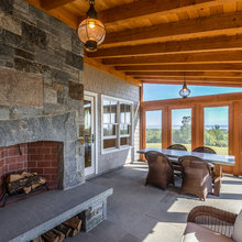 outdoor fireplace