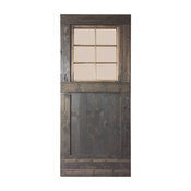 Rustic Handmade Sliding Barn Door, Gray