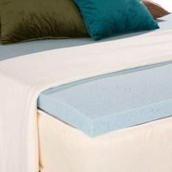Bliss Cal King 2 Inch Gel Memory Foam Mattress Topper - Mattress Toppers And Pads