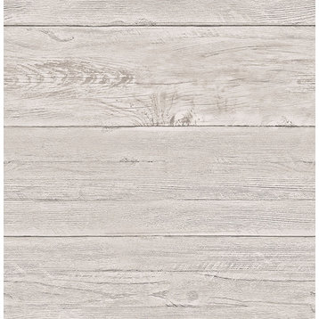Wood Board Wallpaper, Gray, Bolt