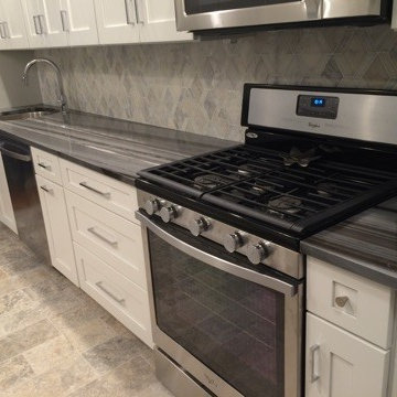 Long Beach Apartment Kitchen and Bathroom