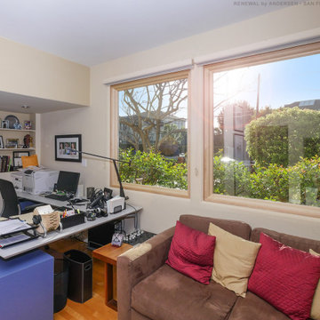 Large Picture Windows in Comfy Home Office - Renewal by Andersen San Francisco