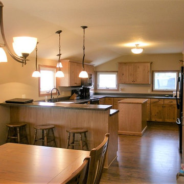 Omega Cabinetry. Monterey door, Pecan wood, Natural finish.