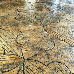 Faux Wood Flooring made from Concrete Tiles - Wall And Floor Tile