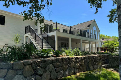 Inspiration for a contemporary deck remodel in Boston