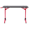 CorLiving Conqueror Black and Red Gaming Desk