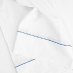 Embroidered: Light Blue - Sheet And Pillowcase Sets