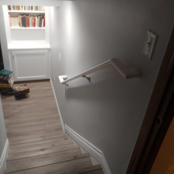 Basement Remodel with Custom Built-in Storage