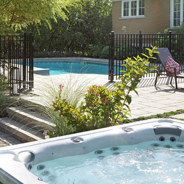 Aménagement complet autour de la piscine