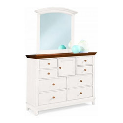 American Drew 181-220WC Dressing Chest- White w/ Cherry Top Sterling Pointe - Dressers