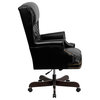 Bonded Leather Office Chair CI-J600-BK-GG