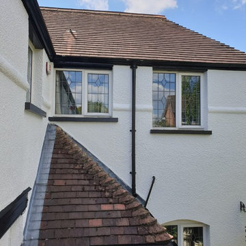 External selfcleaning painting & decorating to the pebble dash coating in Putney