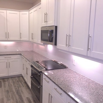 Painted Back Glass for Kitchen Backsplash