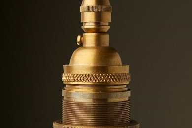 Edison Style Light Bulb And E26 Brass Pendant
