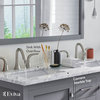 Eviva Aberdeen 48" Gray Transitional Double Sink Bathroom Vanity w/ White Carrar