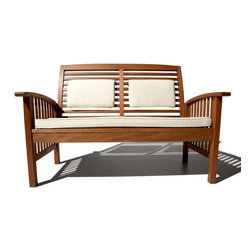 Strathwood Gibranta All-Weather Hardwood 2-Seater Bench - Indoor Benches