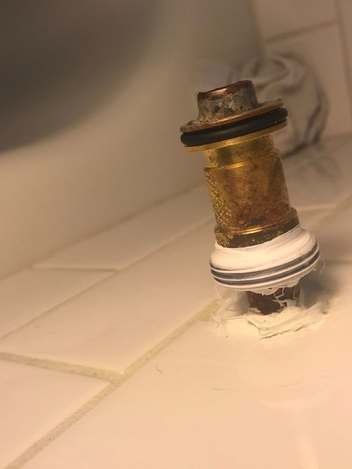 New Tub Spout Leaking From Drain Hole, Bathtub Faucet Leaking After Water Turned Off