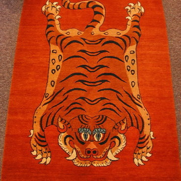 Traditional Tibetan Tiger Rugs