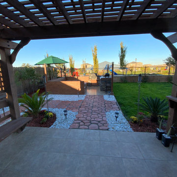 concrete driveway & walkway. A