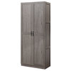Hopkins Modern Freestanding Storage Closet- Set of 2, Grey, 2-Piece