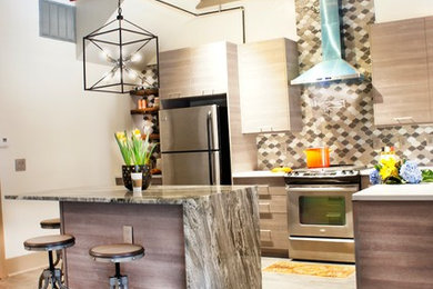 Inspiration for a rustic kitchen remodel in Atlanta