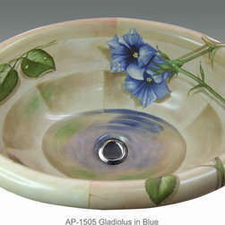 Hand Painted Drop-in Sinks by Atlantis Porcelain Art - Products