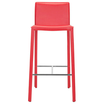 Delores 30" Bar Stool Red Set of 2