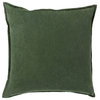 Cotton Velvet Pillow 18x18x4, Polyester Fill