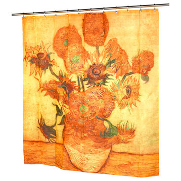 "Sunflowers" Museum Collection  Shower Curtain