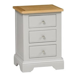 Malvern Mink 3 Drawer Bedside - Nightstands And Bedside Tables