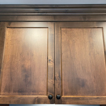 Burnaby Custom Basement Kitchen Solid Wood Renovation