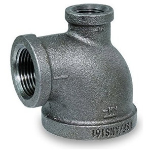 Everflow Supplies GXRT0340 3/4 x 1/2 High Pressure Galvanized Malleable Reducing Tee with Female Threaded Fitting Everflow Supplies GXRT0340 3/4 x 1/2 High Pressure Galvanized Malleable Reducing Tee with Female Threaded Fitting