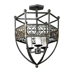 PN-141 Custom Iron Ceiling Mount Light - Flush-mount Ceiling Lighting