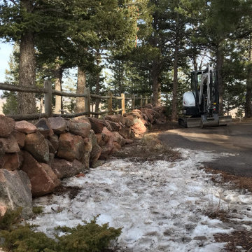 Pond and Rip Rap/Rock/Boulders Install
