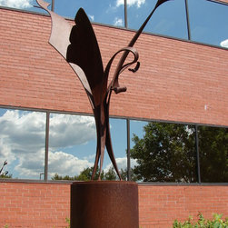 New House Arts - "Fleur" - Garden Statues And Yard Art