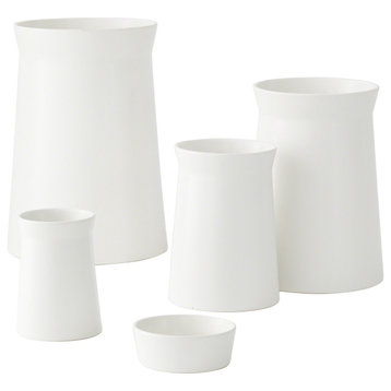 Soft Curve Vase - White, Large