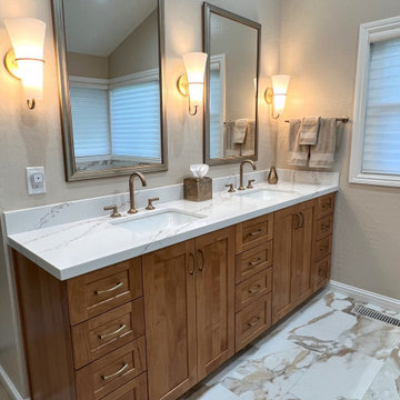 Earth Tone Master Bath