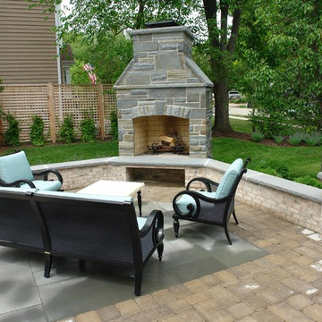 Outdoor Fireplace Living Area