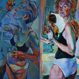 when a human meets their portrait - Paintings