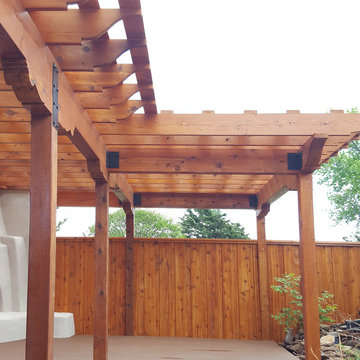Custom Deck with Kiva Fireplace