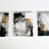 Three Black And White  Original Abstract Series